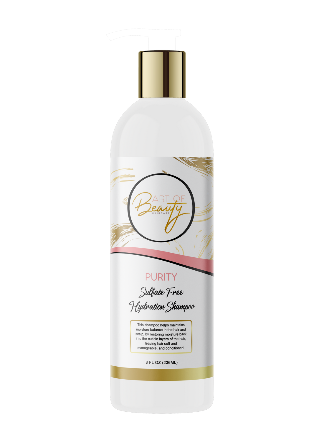 8oz- Helps maintain moisture balance in the hair and scalp. Restores moisture back into the hair cuticles and leaves hair soft and manageable and conditioned. www.artofbeautyproducts.com