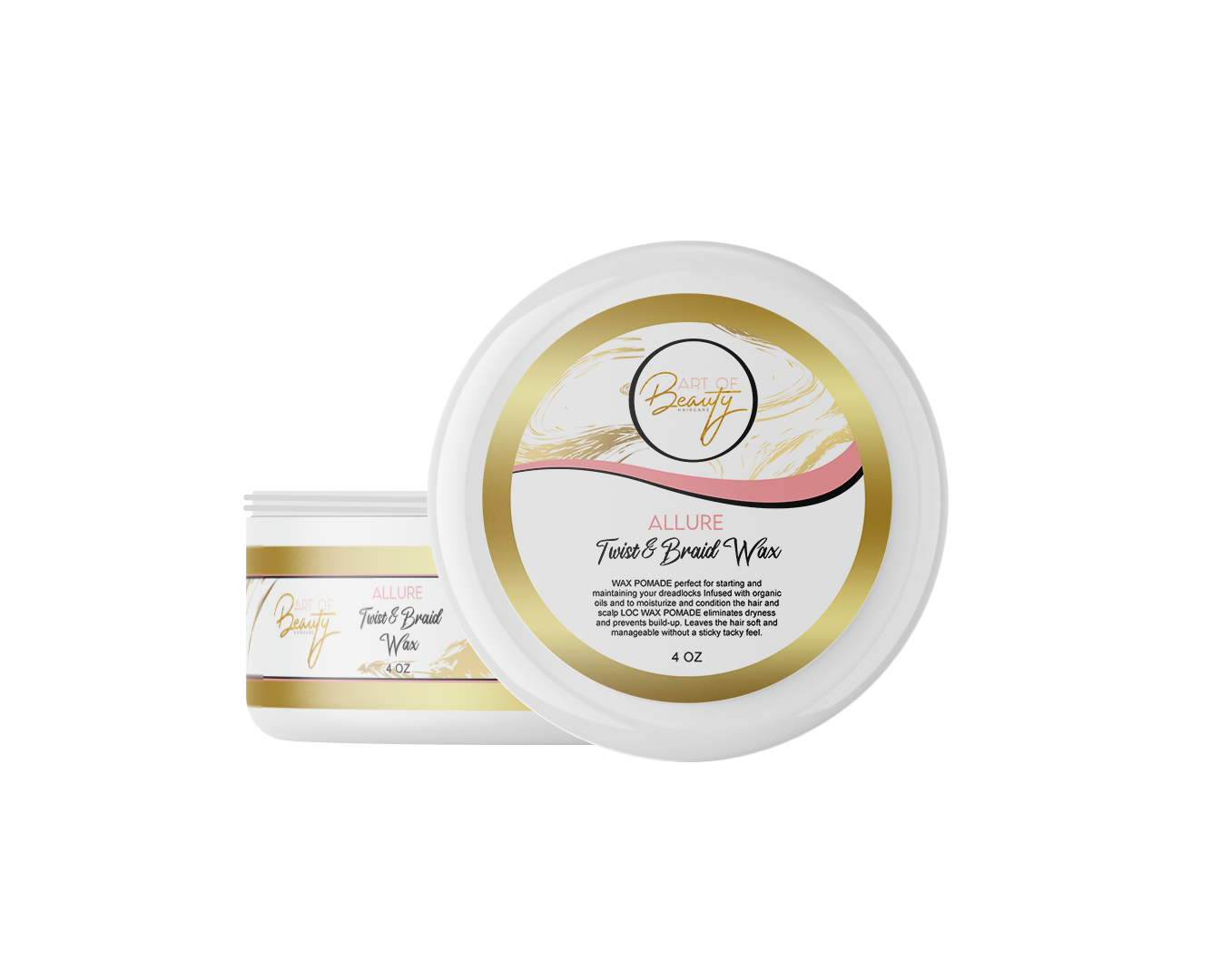 Perfect your braids and twist styles with our super moisturizing wax. It leave your hair soft, and shiny. Keeps your natural styles lasting for weeks! www.artofbeautyproducts.com